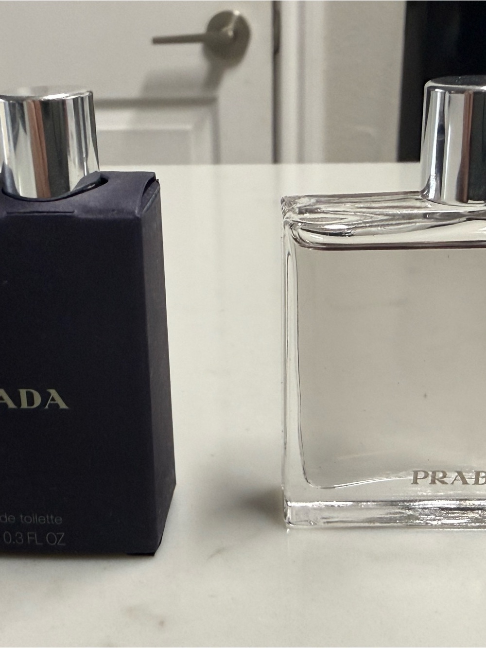 Prada Men's Eau de Toilette Set - Navy and Clear